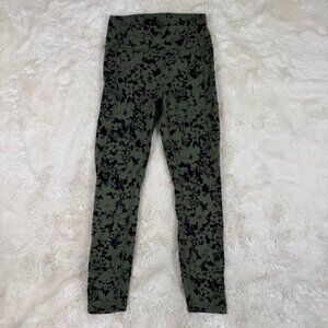 Lululemon All You Do Tight Legging 25" Women Efflorescent Barracks Green Black 6